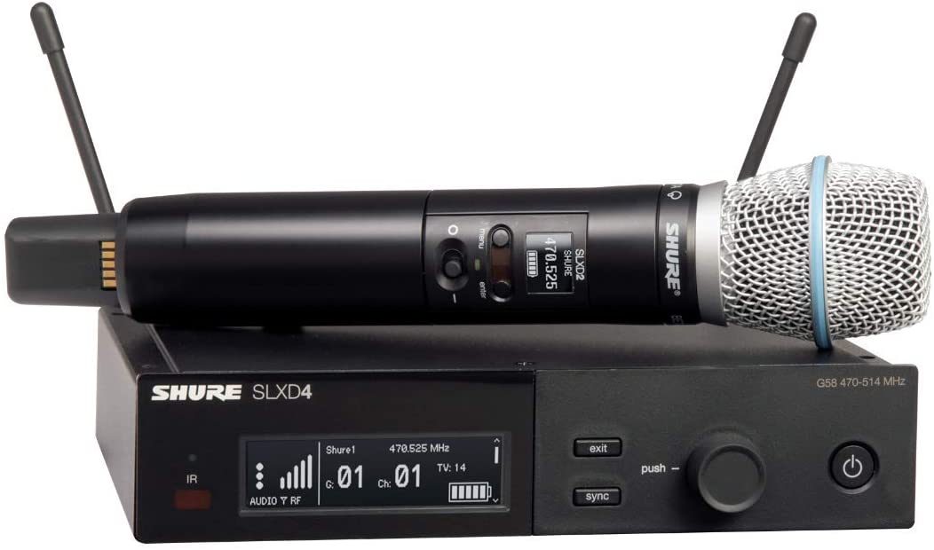 Shure general Shure slxd2/b87a transmisor de mano con cápsula b87a